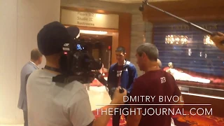 DMITRY BIVOL arrives at Hard Rock Hotel & Casino to face Isaac Chilemba!