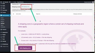 Step 4.3 - Setting Up Shipping in WooCommerce Shipping Zones, Shipping Methods and Rates