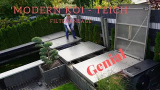 Koi Blog #231  - Geniale Filteranlage zu Markus' 'Modern Koi Teich'. Teil 3