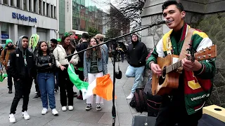 Jacob Koopman performs Classic Dublin Song "Molly Malone" on Saint Patrick's Day in Dublin.