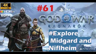 PS5 GOD OF WAR RAGNAROK 2022 Part-61 | Explore Midgard - Completion 95% and Niflheim -100% 4K HDR