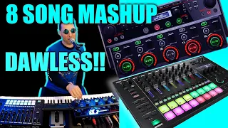 Live Looping DAWLESS -  8 Song House Mashup/Tutorial on RC-505 & MC-707