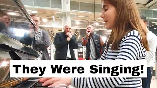 Drunk (Or Happy?) Guys Sing Along To Bohemian Rhapsody at the PUBLIC PIANO!