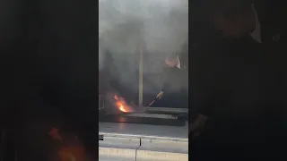 Oven & Petrol fire extinguisher demonstration