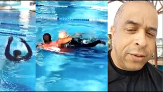 PEGADINHA: ME AFOGUEI NA PISCINA: Olha a Reação do SALVA VIDAS (Pool Prank) #shorts