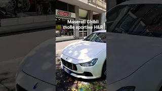 MASERATI GHIBLI 3.0 con assetto sportivo H&R, #shorts