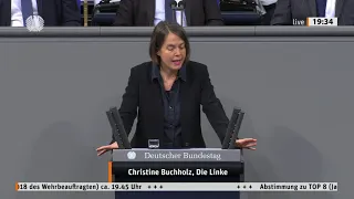 Christine Buchholz, DIE LINKE: Rechtsextremismus in der Bundeswehr-Bundesregierung schaut weiter weg