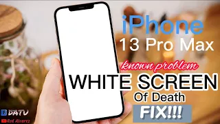 iPhone stuck on White Screen of Death, fixed!!!