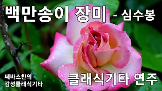 백만송이장미 심수봉 클래식기타 연주 Fingerstyle Guitar Cover a K-POP Song "Million Scarlet Roses"