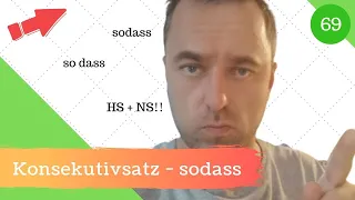 [69] Konsekutivsätze - Wann benutzt man die Konjunktion „sodass“?