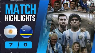 MESSI 3 GOALS Argentina vs Curacao 7-0 | All Goals & Highlights