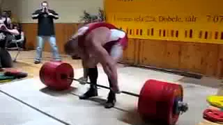 Konstantin Konstantinovs - 431 kg / 950 lb Deadlift attempt @ 124.9kgs/275lbs