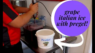Make A Delicious Grape Italian Ice With PreGel and Electro Freeze!