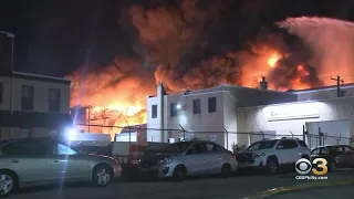 No Injuries After 4-Alarm Fire At Port Richmond Warehouse