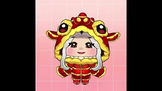 C6Alex - CNY Onesie YCH Model Showcase #vtuber #chibimodel #live2dmodel