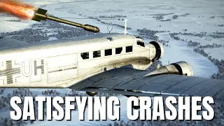 Satisfying Airplane Crashes & Emergency Landings! V273 | IL-2 Sturmovik Flight Simulator Crashes