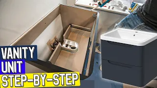 How to fit a bathroom vanity unit & basin STEP BY STEP with CHAPTERS!