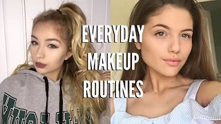 Our Everyday Makeup Routines! | Grace and Grace