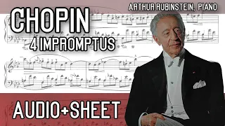 Chopin - 4 Impromptus (Audio+Sheet) [Rubinstein]