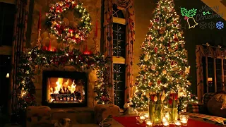 Piano Classic Christmas Music with a Fireplace and Beautiful Background (Classics) (2 hours) (2022)