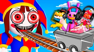 The Amazing Digital Circus Characters Escape From a Cart Ride Into GIANT EVIL POMNI!