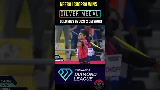 neeraj chopra wins silver medal in Diamond league 2024  for all aspirants by SRINIVASMech