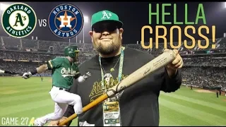 How To Get A Game Used Bat - A's vs Astros 8/16/19