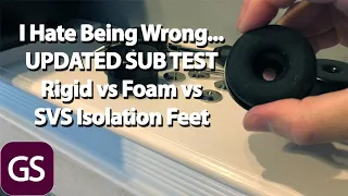 UPDATED Subwoofer SVS Isolation Feet vs Rigid vs Foam Testing