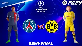 FC 24 - PSG vs Borussia Dortmund | UEFA Champions League 23/24 Semifinal 2nd Leg Match | PS5™ [4K60]