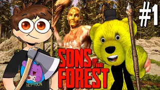 НЕПТУН И ФНАФ ПЛЕЙ СНОВА ВЫЖИВАЮТ В ЛЕСАХ 🌲 Sons Of The Forest ► Прохождение #1