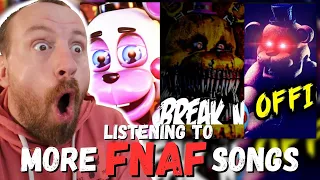 LISTENING to MORE FNAF SONGS for the FIRST TIME! (Dawko, CG5, DAGames, TryHardNinja REACTION!)
