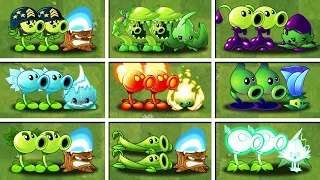 PVZ 2 16 Team Peas + Torchwood And Mint - Which Team Plant Will Win?