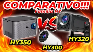 Qual é o melhor projetor? HY300 vs HY320 vs HY350. Melhor Custo Beneficio!!! Comparativo Completo!!!