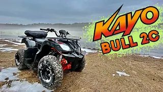 KAYO  BULL 2c  Обзор квадроцикла / Тест по глубокому снегу / Поломки после первого сезона.