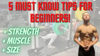 5 Must Know Tips For Beginners Starting The Gym In 2023!!