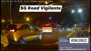 22mar2021 1938hrs #SML5962Z opel crossland x illegal uturn from outside lane