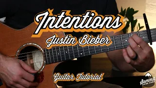 Justin Bieber - Intentions - Guitar Lesson - Guitar Tutorial