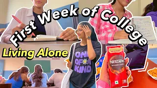 LIVING ALONE: First Week of COLLEGE in my life☘️✨College Vlog | Pragati shreya💕