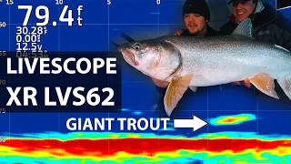Ice Fishing With the Livescope XR LVS62 (Giant Lake Trout)