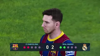 Barcelona vs Real Madrid PES 21 Gameplay PS4