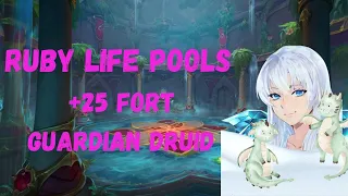 Guardian Druid M+ 25 Ruby Life Pools | Fort Sanguine Volcanic | Melidrussa Looks Different ... UwU