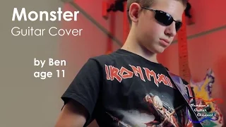 Skillet - Monster guitar cover HD (by Ben Age 11)