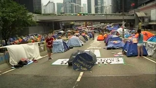 Гонконгские демонстранты отмечают месяц протестов (новости) http://9kommentariev.ru/