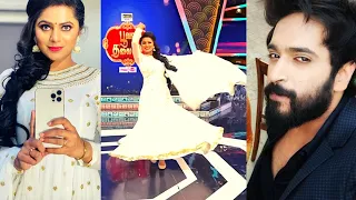 Anbe Vaa Serial Varun, Bhoomika in Poova Thalaya Game Show  | Sun TV