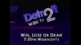 WJBK TV 2 - Win, Lose, or Draw Promo 1988