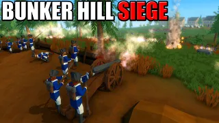 Red Coats Charge BUNKER HILL Defenses! - Rise of Liberty: Battle Simulator