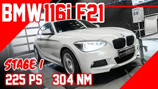 BMW 116i F21 Stage 1 | Chiptuning - Dyno - 100-200 Zeiten | mcchip-dkr