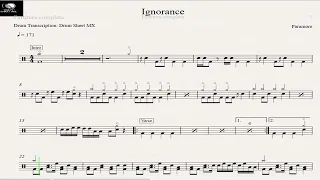 Ignorance - Paramore - Drum Sheet Demo