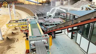 200,000 PCS/Day Clay Brick Automatic Production Line Economic Simplified Rotary Kiln