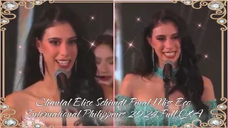 Chantal Elise Schimdt Final Q&A Miss Eco International Philippines 2024